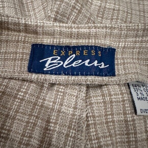 Vintage Express Bleus Tan and White Shorts - Picture 6 of 7